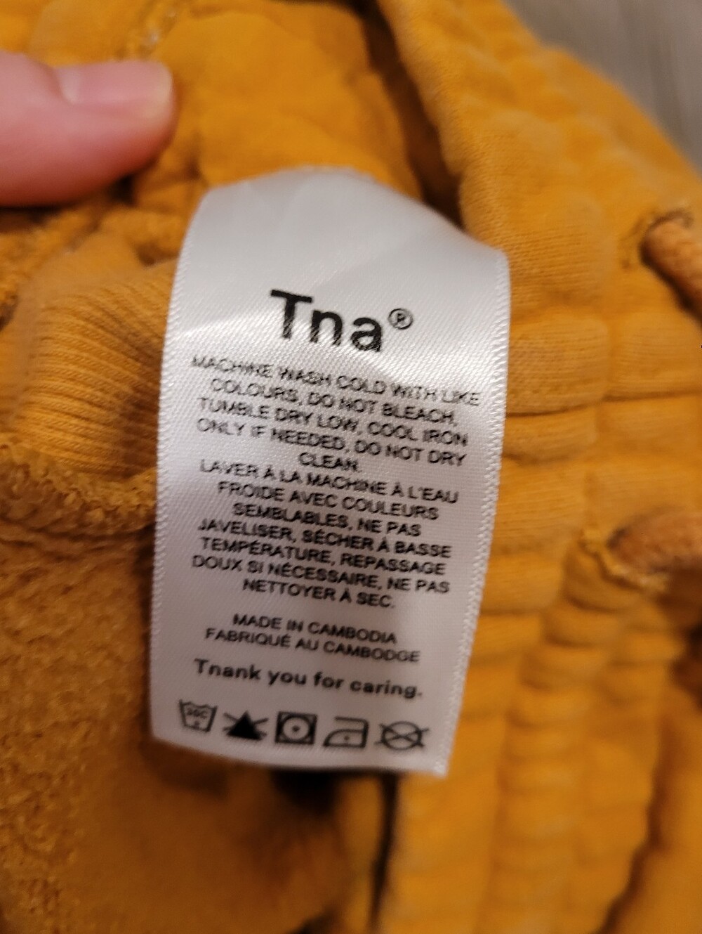 Aritzia Tna Cozy Fleece Boyfriend Sweatpants Yellow M - Picture 6 of 11